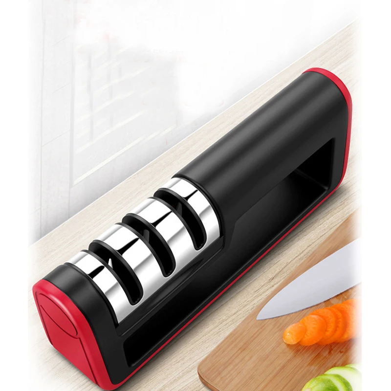 1 шт. 3 ступени профессиональная точилка для ножей кухонный точильный камень