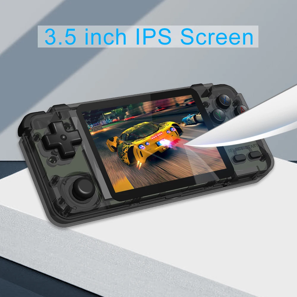 RK2020 Ретро консоль 3 5 дюймов IPS экран портативная игровая PS1 N64 игры Видео игровой