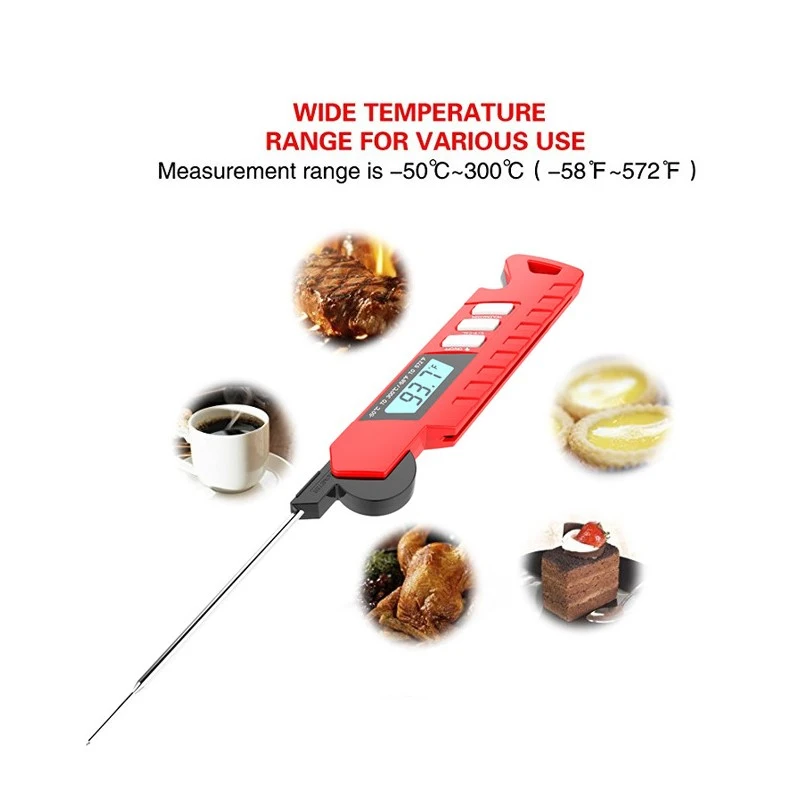 

Instant Read Digital Thermometer Cooking Food Kitchen BBQ Meat Cake Candy Fry Grill Dinning Household Cooking Thermometer Tool