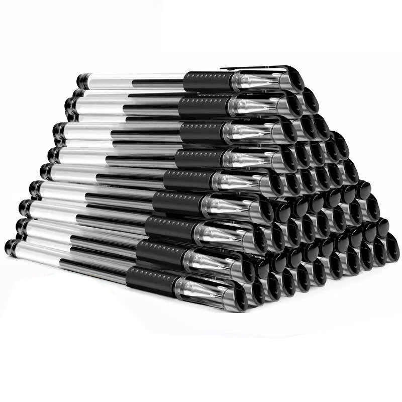23PCS Gel Pen 0.5mm Black/Blue/Red Ink Bullet/Roller Cap Pulling Design Write Smoothly Writing Stationery | Канцтовары для офиса и