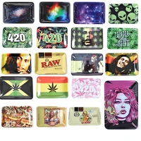 50pcs wholesale tobacco rolling tray 180125mm cigarette rolling tools herb smoking accessories storage plate
