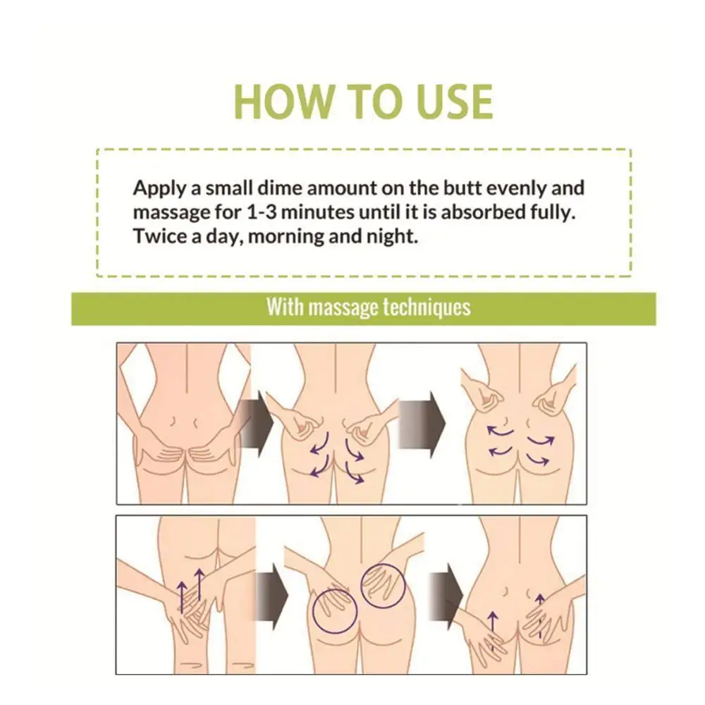 

Natural Buttock Enhancement Cream Effective Lifting& Firming Hip Butt Plant Extract Cream Sexy Abundant Buttocks Body Cream 100g