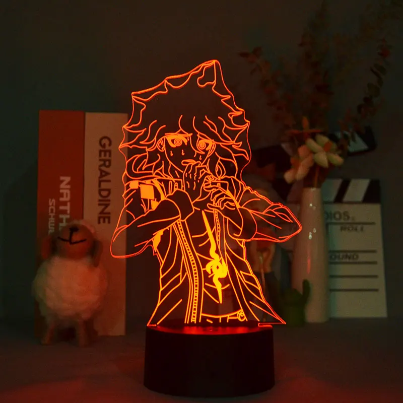 

3D Game Danganronpa V3 Nagito Komaeda Nightlight Teenager Bedroom 16 Colors USB LED Table Lamp Valentines Day Gift For Boyfriend