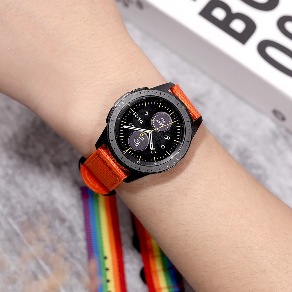 

20mm/22mm Strap for xiaomi Amazfit GTS2/Bip/Pace/Stratos 2/2s 42mm 47mm smart watchband nylon bracelet Accessories gtr 2/2e