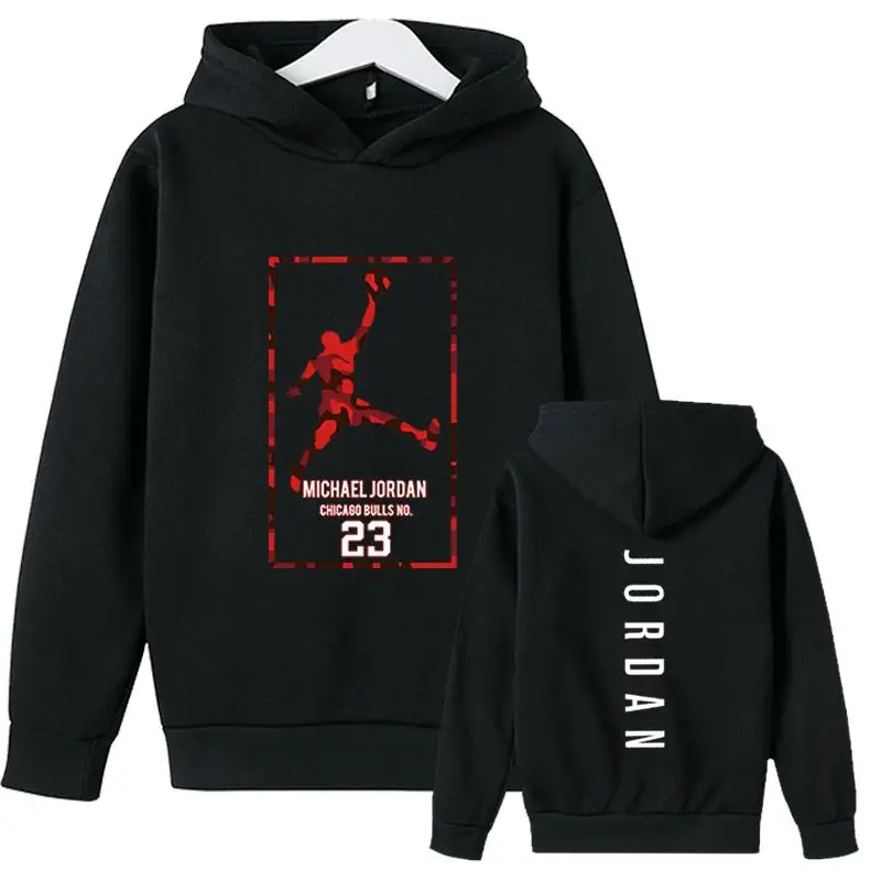 

Winter Children's Hoodie Sportswear Sweat Jacket Casual Sportswear Hoodie 2021 Brand Boy Girl Hip-hop Long Sleeve ball 23 hoodie