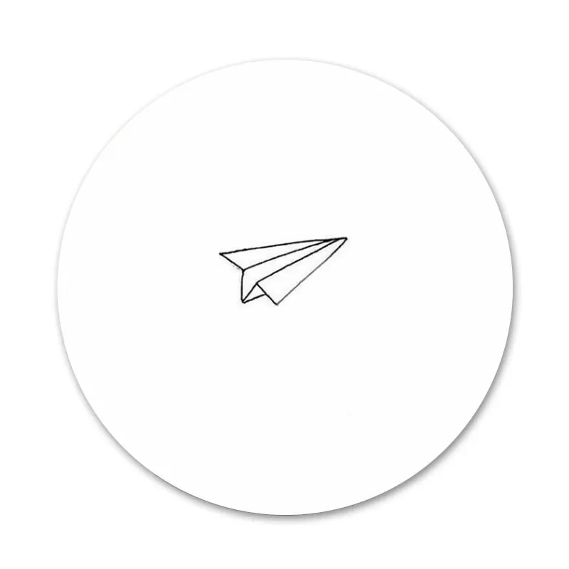 58 мм бумага значок с самолетом брошь заколка аксессуары для одежды рюкзак