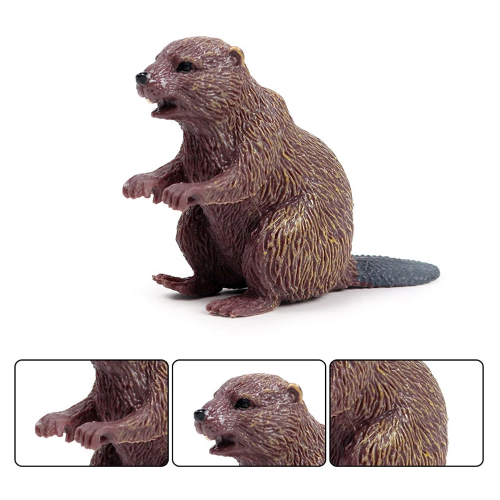 Моделирование леса диких животных модель барсука Росомаха Anteater Beaver Bear фигурка