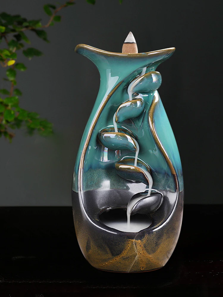 

Ceramic Incense Burners Turn Back Forth Reflow Incense Burner Home Decoration Accessories Desktop Ornaments Yoga Incense Burners