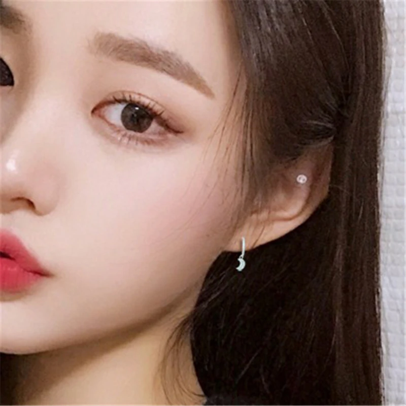 Женские асимметричные серьги ROXI гвоздики из стерлингового серебра 925 пробы с