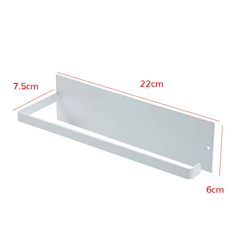 

Kitchen Nail-Free Self Adhesive Roll Paper Rack Toilet Towels Holder Plastic-Wrap Storage Racks Tissue Hanger Wall Cabinet Shelf