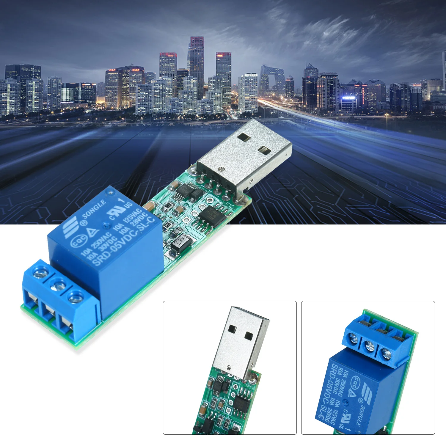 Модуль реле управления последовательным портом USB печатная плата | Инструменты