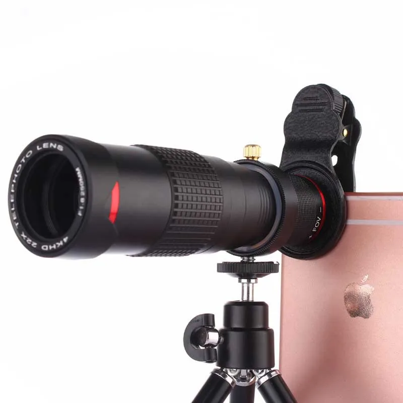 Universal Clip 22x Dual Zoom Telephoto Telescope 4K HD Phone Photo Lens for XiaoMi Redmi Note 8 Pro 5 4x 4 3 2 M5 M4 M3 M2 M2s | Мобильные