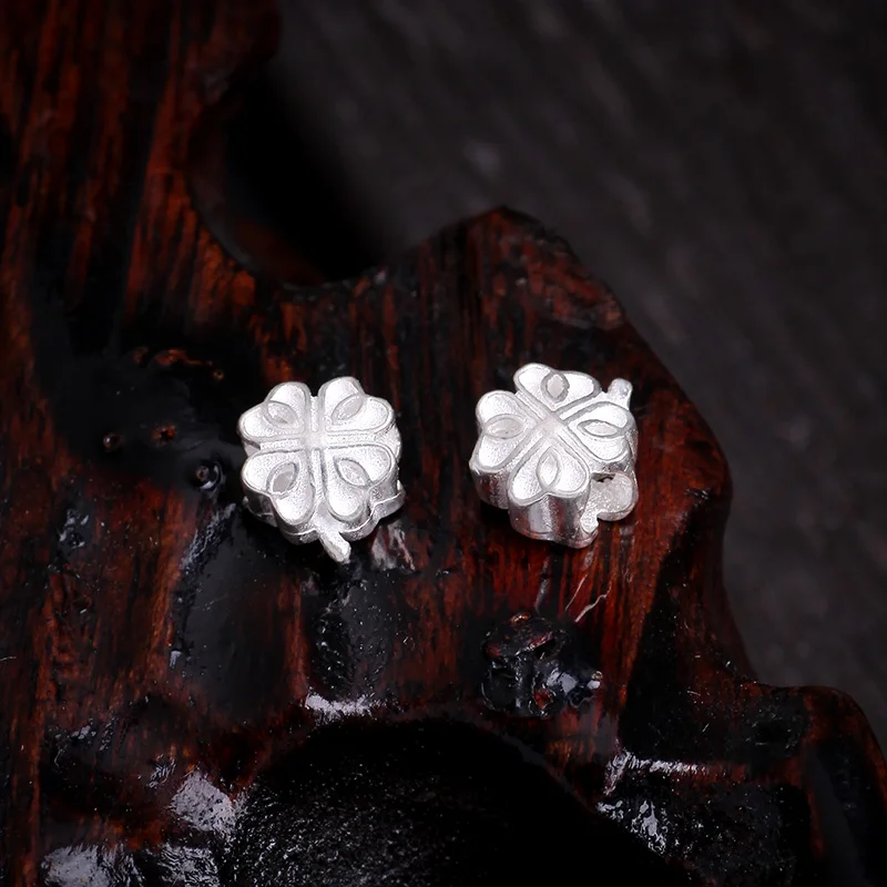 1 шт. 925 серебряные подвески в форме четырехлистного клевера подвеска для