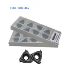 10 шт. 11ER 11IR 1.0ISO 1.25ISO 1.5ISO 1.75ISO 2.0ISO 2.5ISO A60 A55 LDA LDC карбидная вставка токарная резьба токарный резец инструмент