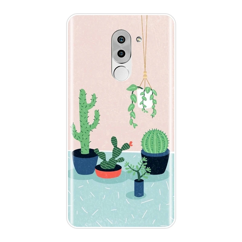 Мягкий силиконовый чехол для телефона Huawei Honor 4C 5C 6C 6A Pro задняя крышка с КАКТУСОМ