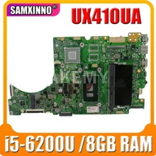 SAMXINNO UX410UA Motherboard  For ASUS UX410UQ UX410UQK UX410UV UX410U RX410U Laotop Mainboard with i5-6200U CPU 8GB RAM