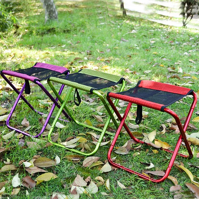 Складной стул для рыбалки Легкий пикника Кемпинг складной алюминиевый открытый