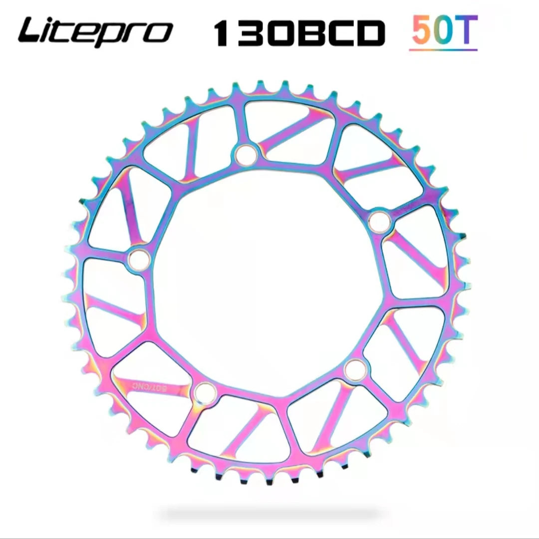 Велосипедный кривошипный комплект Litepro 130 BCD 46T 48T 50T 52T 54T 56T 58T велосипедная