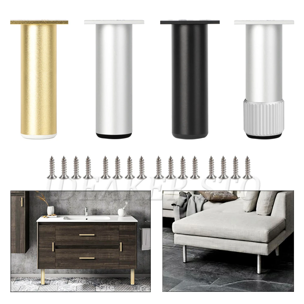 

Регулируемые ножки для мебели из алюминиевого сплава, современные ножки для дивана, сменные ножки для шкафа, журнального столика, подставки...