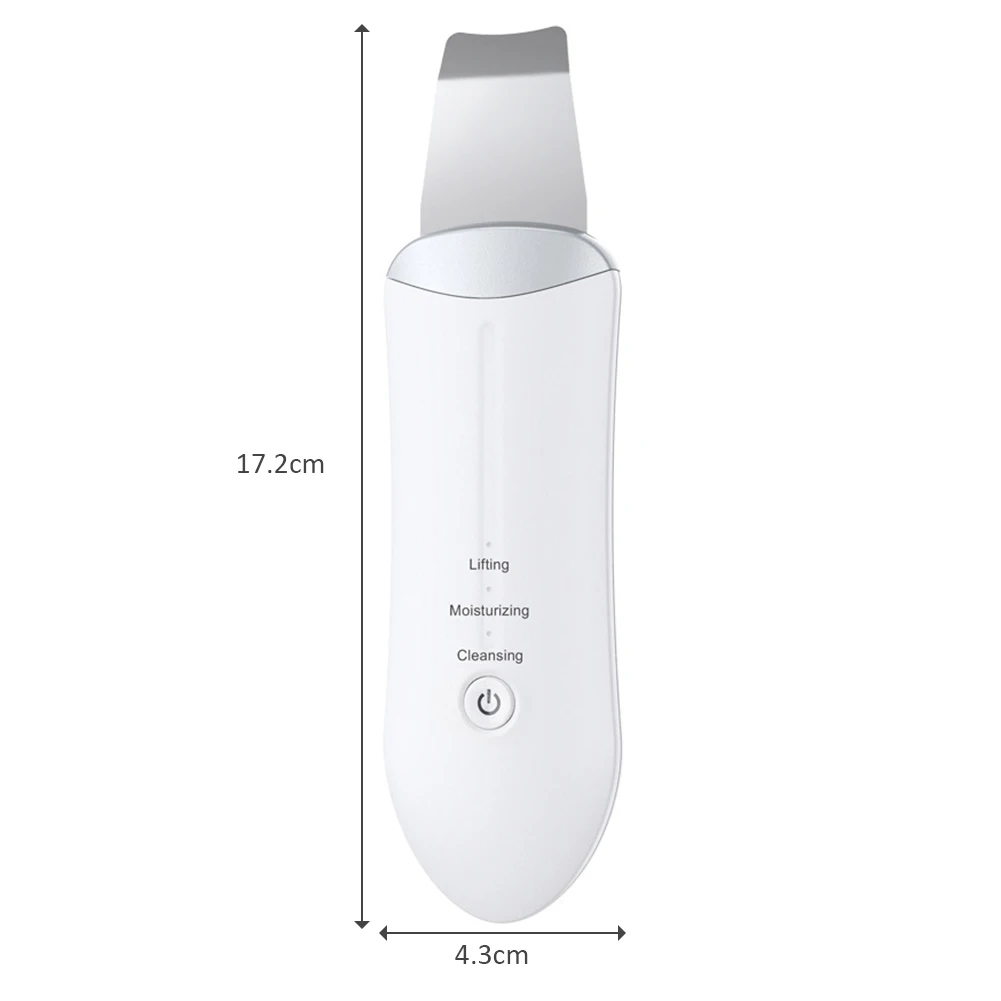 

Ultrasonic Skin Scrubber Facial Cleanser on Acne Blackhead Remover Peeling Shovel Cleaner Facial Massager Face Lift Machine