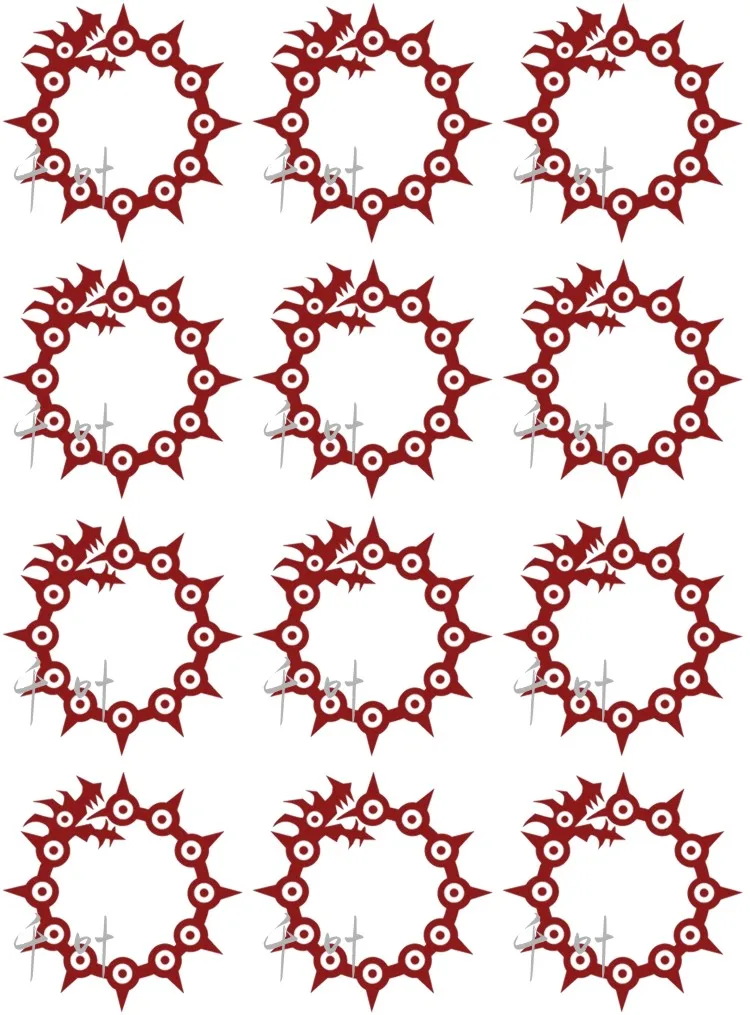 Временная водостойкая тату наклейка Семь смертных грехов|Реквизит для костюмов|