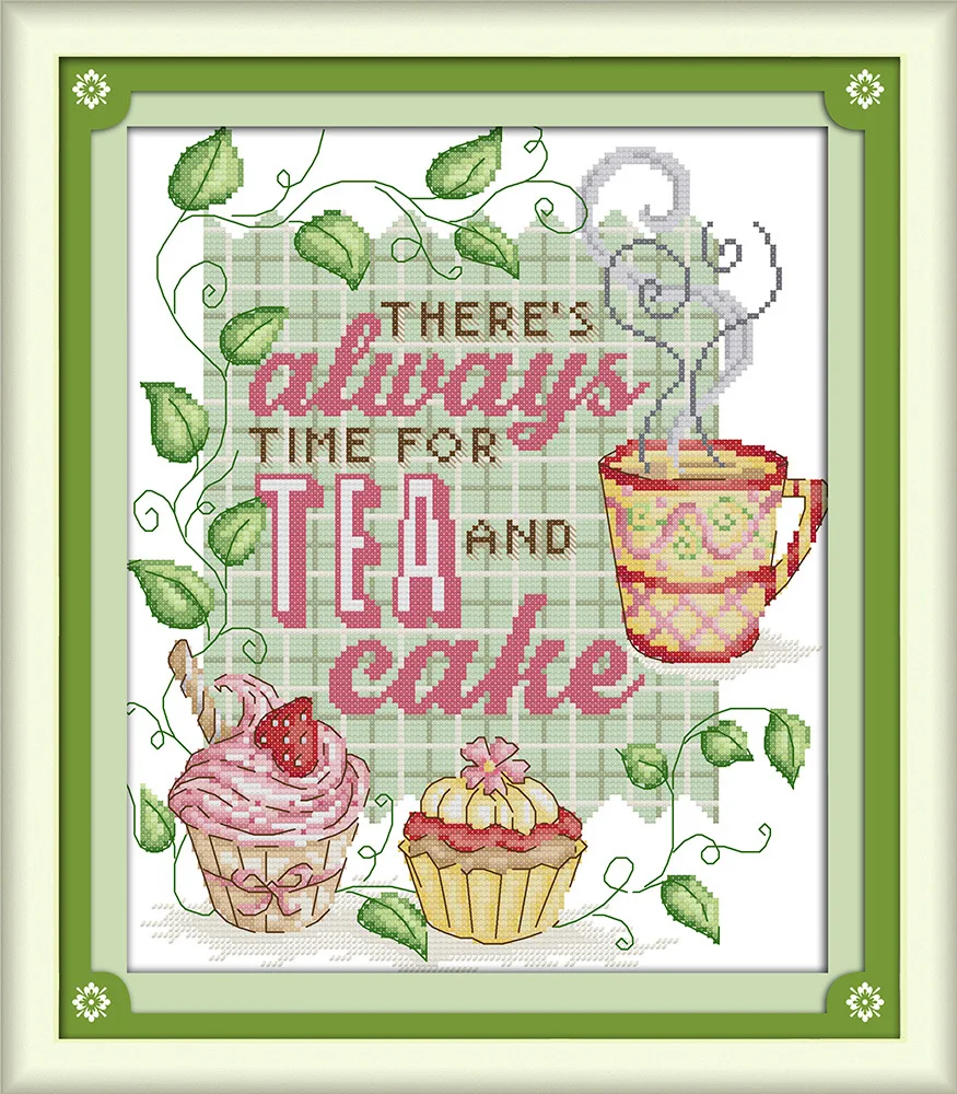 Радость воскресенье время fo чай DMC китайские наборы для вышивки крестом