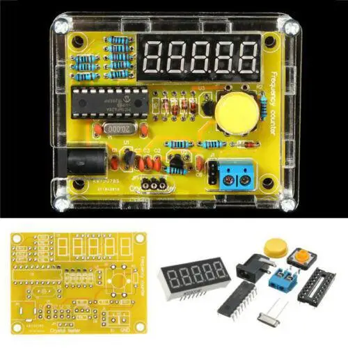DIY наборы 1 Гц 50 МГц кристалл осциллятор тестер счетчик частоты Счетчик с