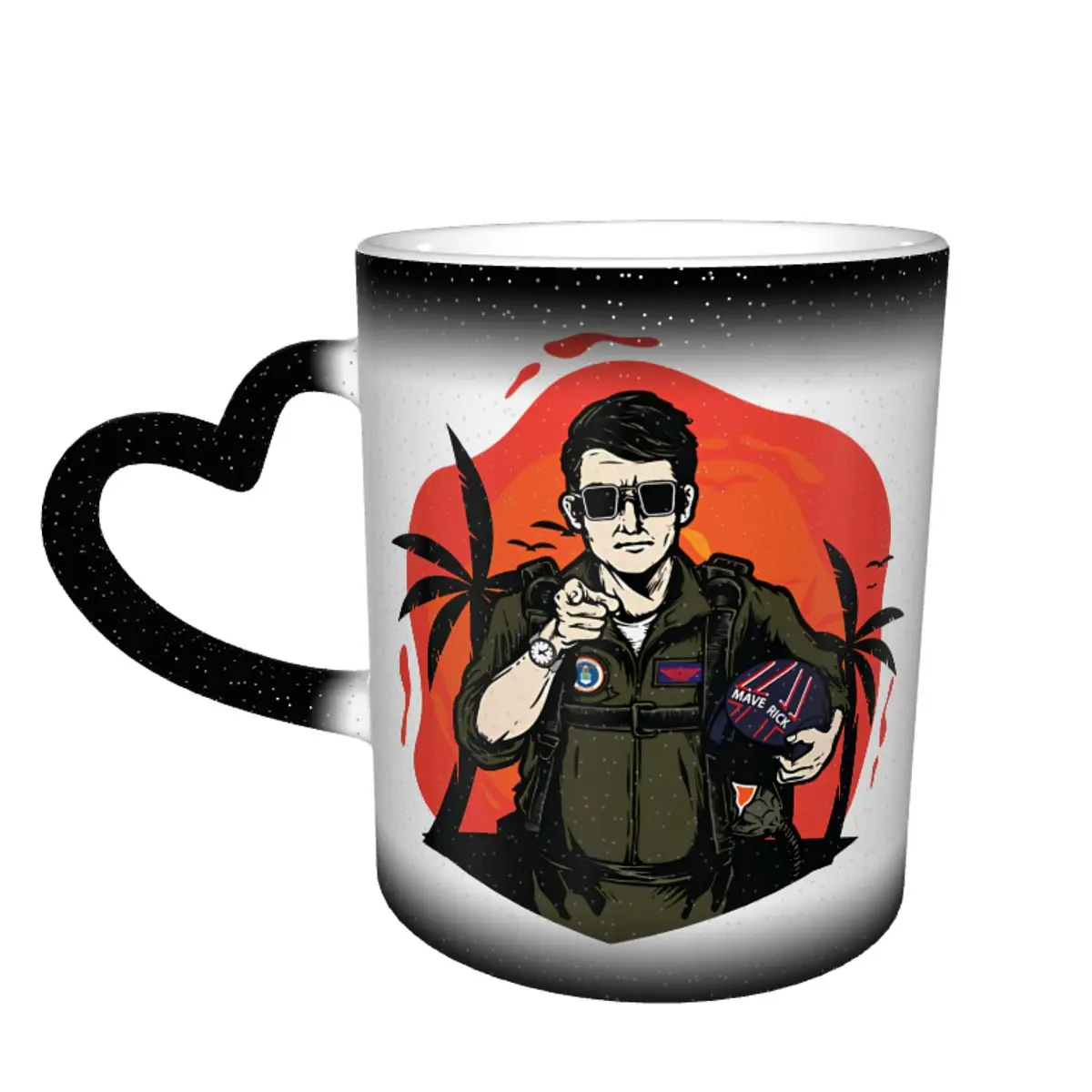 

Top Gun Mug Stylish Ceramic Mug Cereal Color Changing Creative Cups