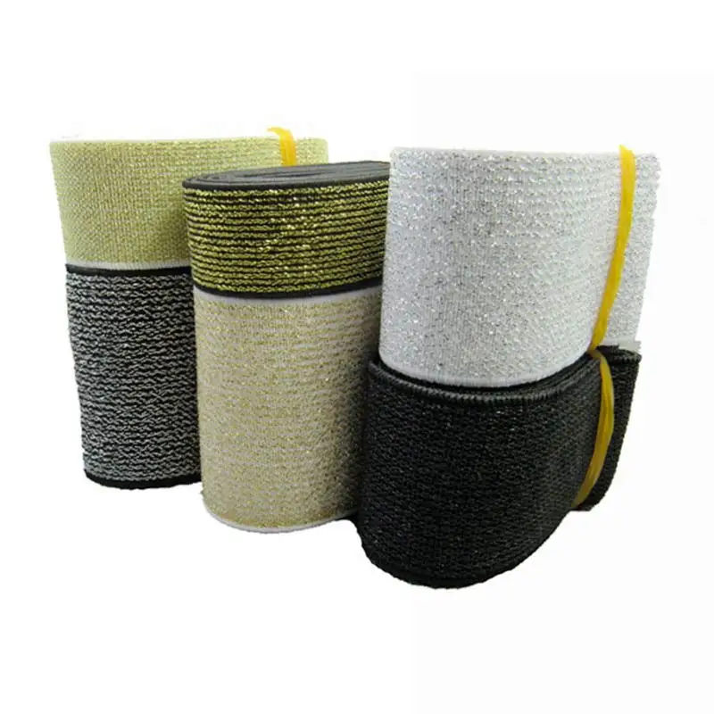 Высококачественная золотистая и серебристая Резиновая лента/широкая толстая