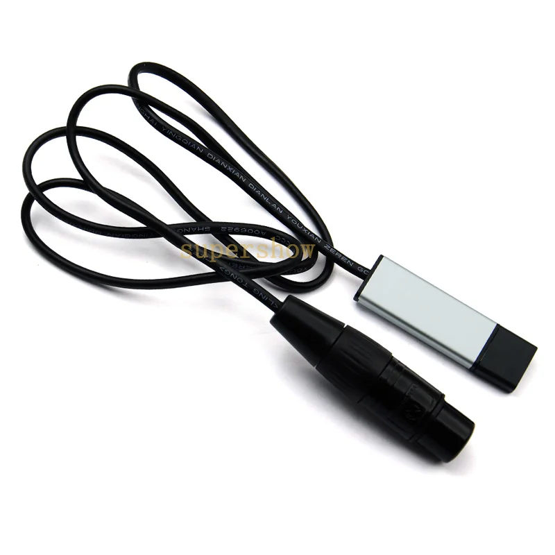 Компьютер PC Освещение сцены контроллер Диммер USB для DMX Интерфейс адаптер