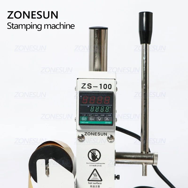 ZONESUN ZS 100B двойное использование машина для горячего тиснения фольгой ручная