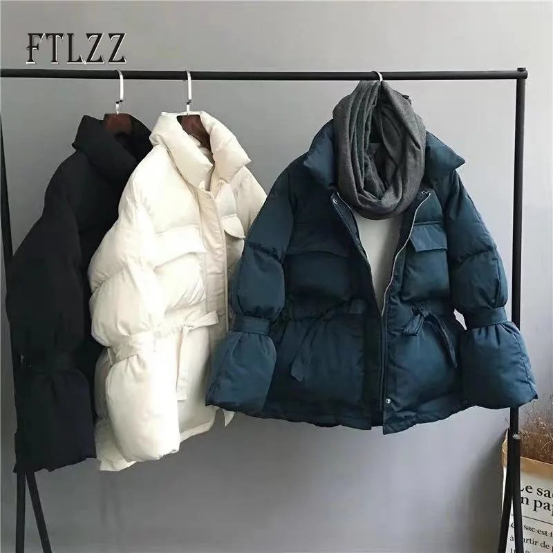 Новинка Осень Зима Толстая теплая черная стеганая куртка для женщин тонкий