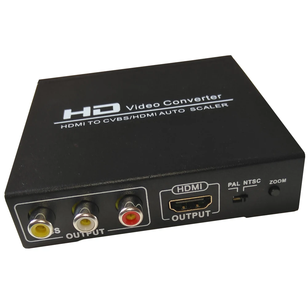 HDMI к CVBS RCA конвертер 1080P PAL NTSC HDCP протокол AV композитный видео аудио адаптер с 3 5 мм