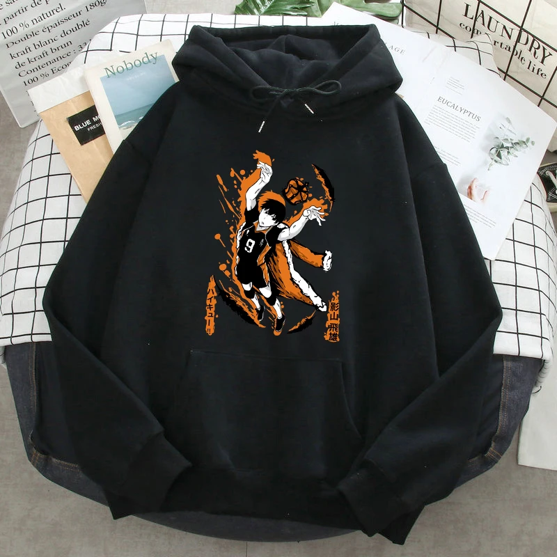 

Haikyuu Kageyama Tobio Hoodies Man Casual Loose Streetwear Hoody 2021 Men's Autumn Spring Fleece Long Sleeve Sweatshirt Hoody