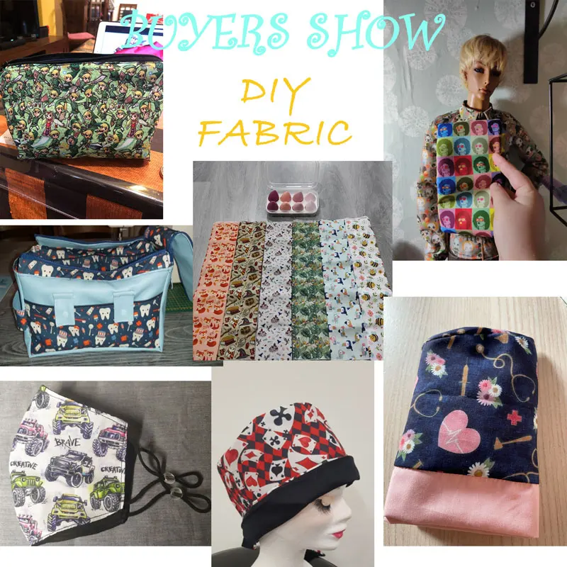 Полиэфирная хлопковая ткань в японском стиле морская волна узорная листы