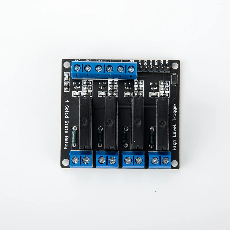 

High level trigger solid-state relay module 4 channel 5v/12v/24v