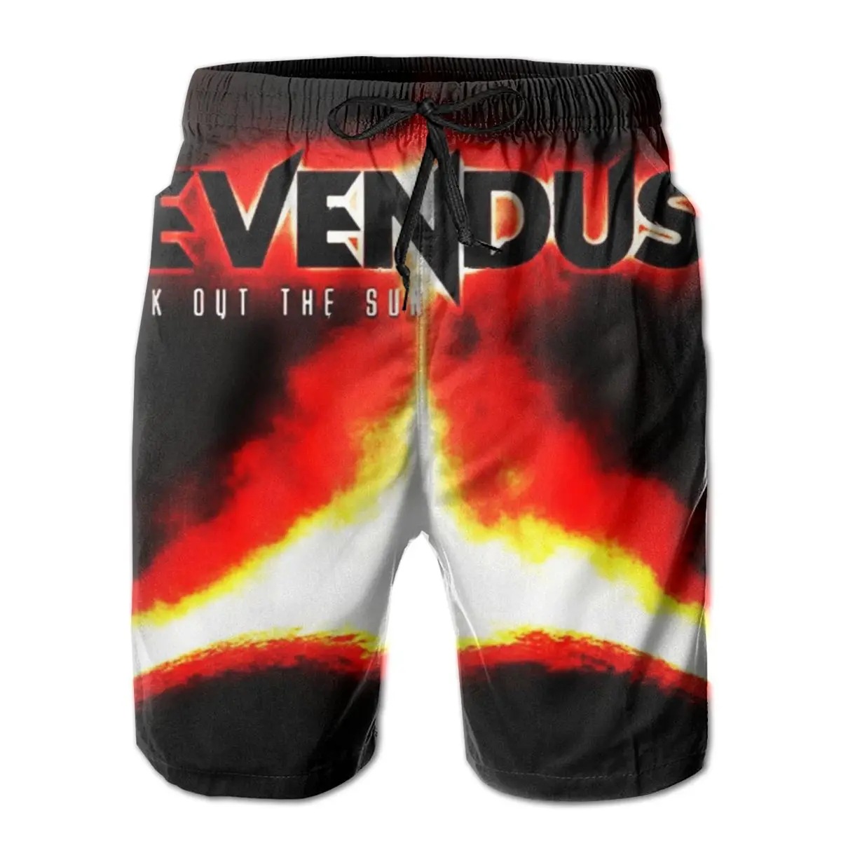 

Men Pants SEVENDUST BAND ROCK Surfing Beach Board Swim Trunks Sport Quick Dry Mesh Casual Pretty Funny Vintage Short for Boy