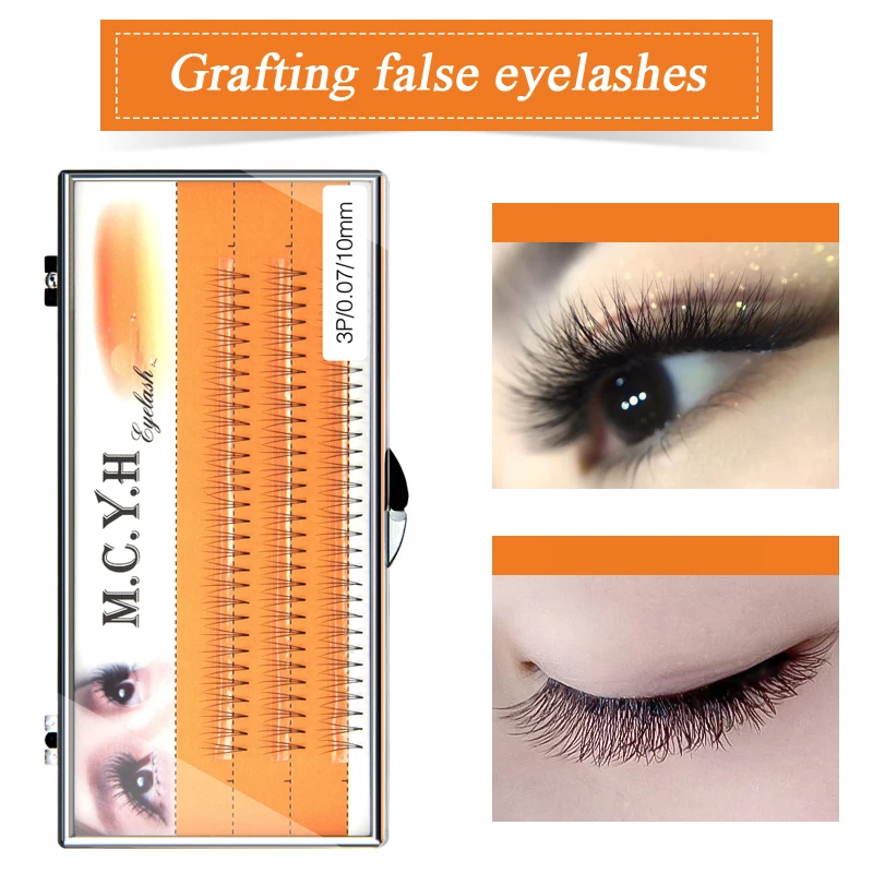 

60pcs Professional Makeup Individual Cluster EyeLashes Grafting Fake False Eyelashes eyelash extension individual eyelash bunche