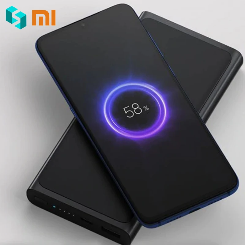 Оригинальный Xiao mi беспроводной банк питания 10000 мАч Xioa Xiaomi Быстрое беспроводное