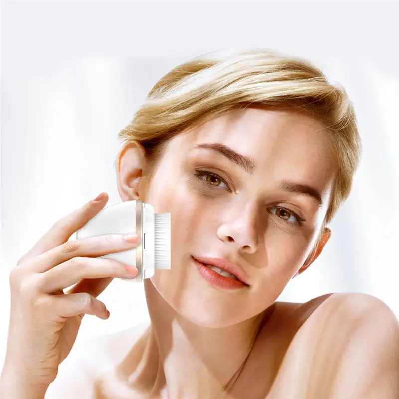 

Silicone Electric Facial Cleansing Brush Sonic Face Cleanser Cleansing Skin Mini Washing Massager Brush Rechargeable