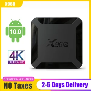 X96Q Android 10.0 TV Box Allwinner H313 Quad Core FULL HD 1080P 2.4G WiFi Smart tv 4k Media Player Android Set-top Box X96 Q X96Q Android 10.0 TV Box Allwinner H313 Quad Core FULL HD 1080P 2.4G WiFi Smart tv 4k Media Player Android Set-top Box X96 Q