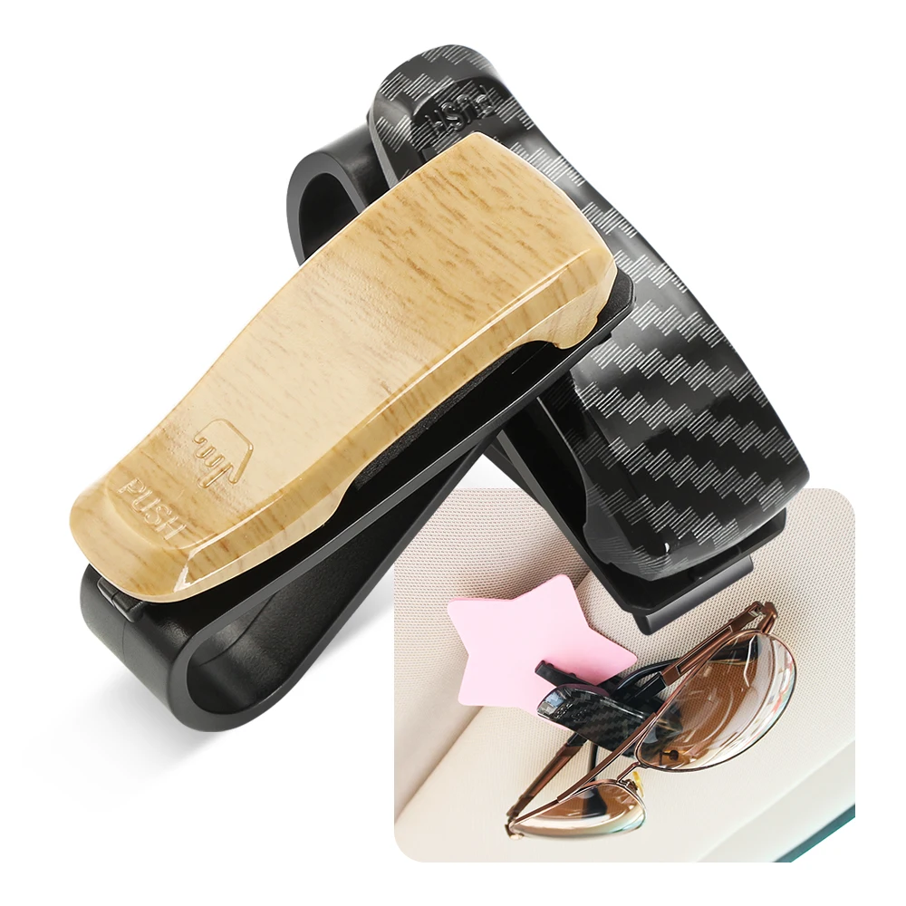 Автомобильные аксессуары держатель для очков зажим билета Skoda Fabia 2 3 Karoq Kodiaq Octavia