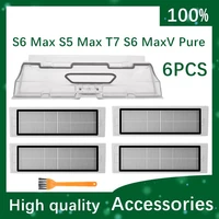 for xiaomi roborock s6 max s5 max t7 s6 maxv pure replacement dust box dustbin trash box dedust box hepa filter accessories