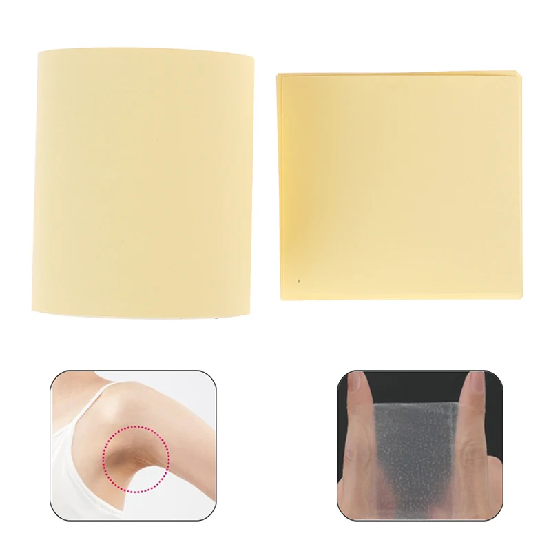 

1 Roll /20 Sheets Disposable Armpit Prevent Sweat Pads Transparent Underarm Antiperspirant Sticker Keep Dry Sticker 2 Styles