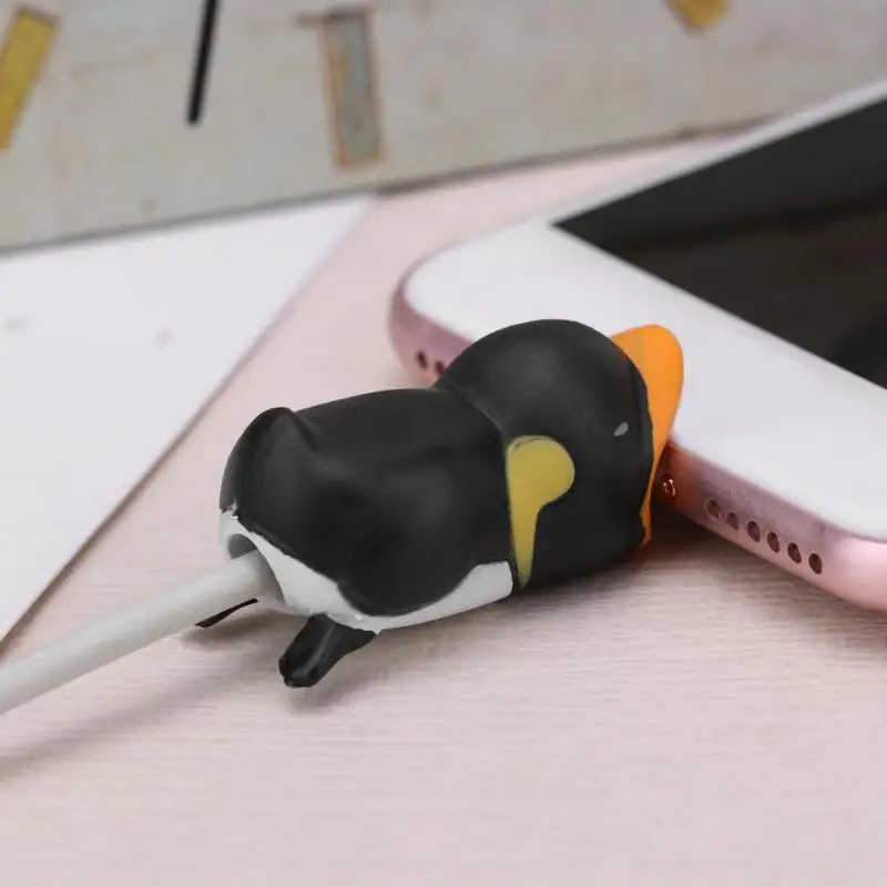 Защита кабеля для передачи данных с милыми мультяшными животными защитный чехол