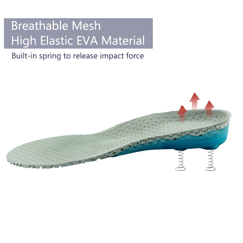 

Sports Insole Breathable Cushioning Insoles Men and Women Sweat-absorbent Sports Insoles EVA Orthopedic Shoe Sole Foot Pad