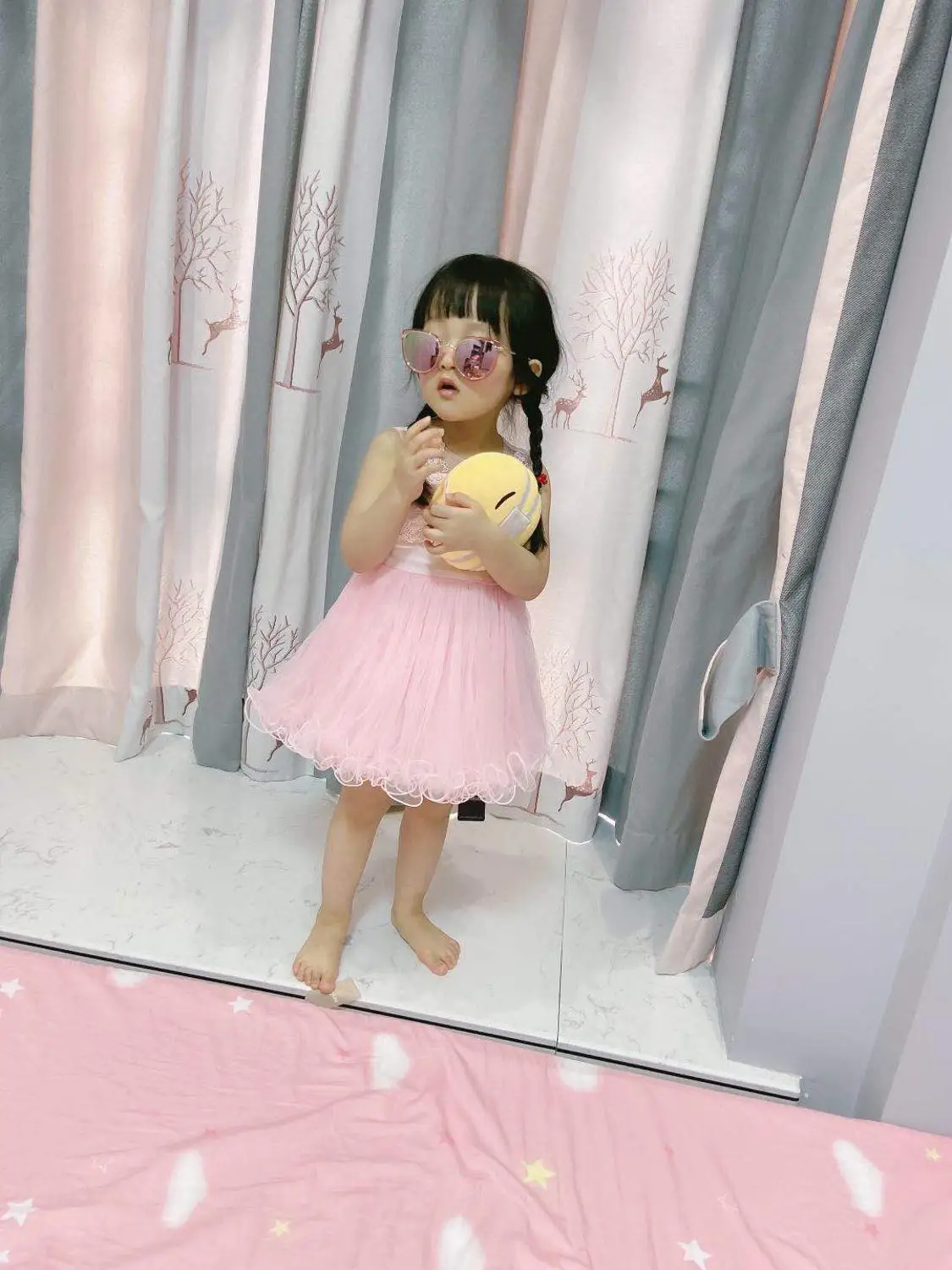 Vestidos/Одежда для маленьких девочек Платье малышей Кружевное платье без рукавов с
