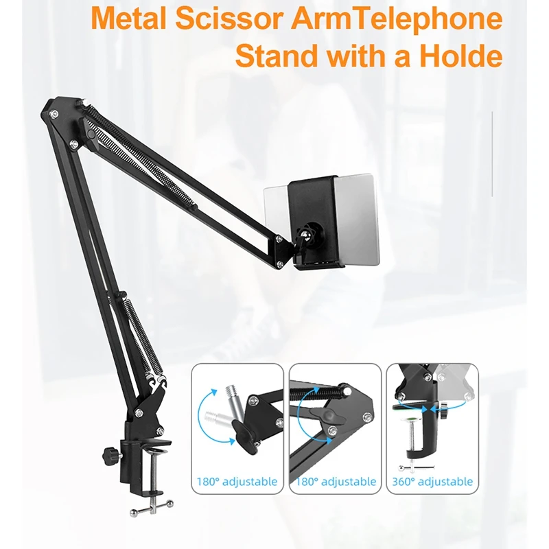 Консольный кронштейн настольный регулируемый держатель для телефона