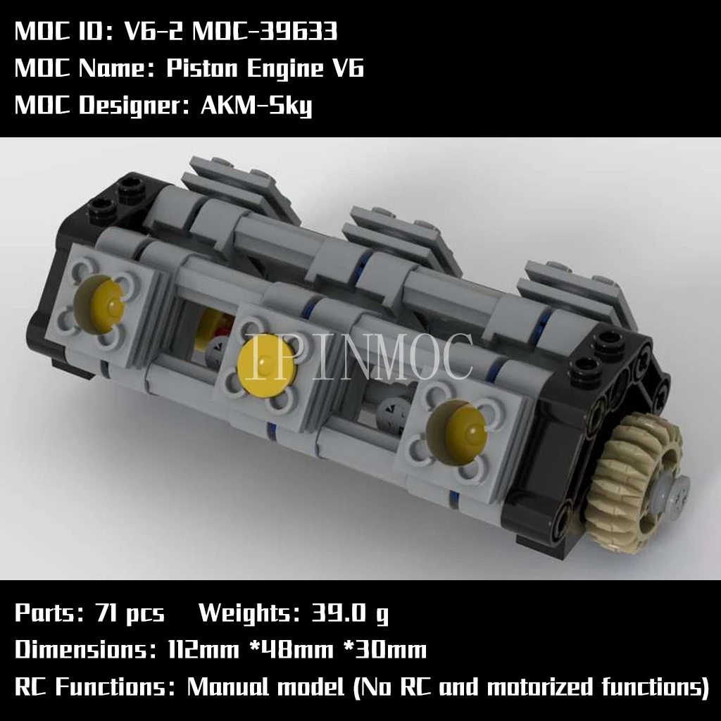 

MOC-39633 Поршень двигателя V6 по AKM-звездного неба