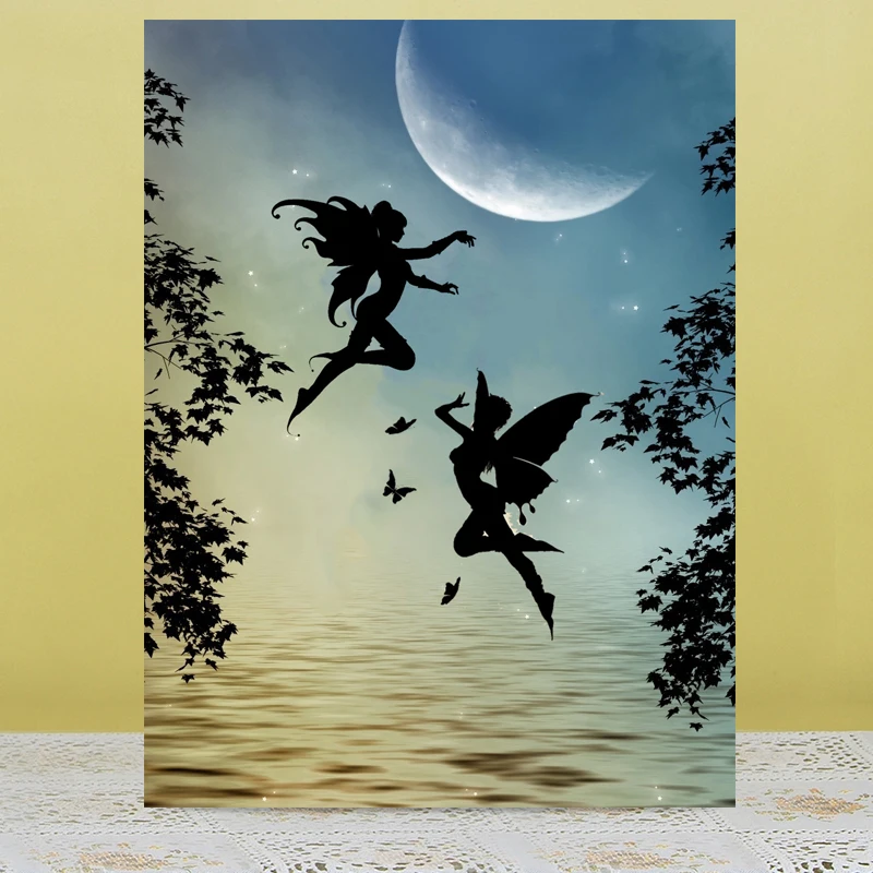 

Flying Butterfly Fairy Stamp/Seal for DIY Scrapbooking/Photo Album Decorative Card Making Clear Stamps / Seamless Stamp